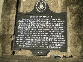 History of Malate Church