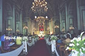 Interior of San Agustin Church