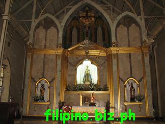 The altar of St. Augustine Church, Bantay, Ilocos Norte